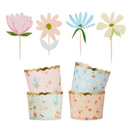 Cupcake Kit Floral Pastell