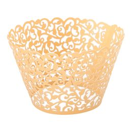 Cupcake Wrapper Keltainen Lace