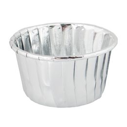 Bildspel - Cupcake Wrapper Silver Metallic