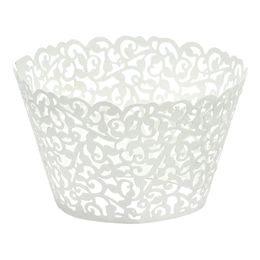 Cupcake Wrappers Valkoinen Pitsi