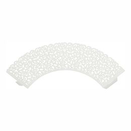 Diaesitys - Cupcake Wrappers Valkoinen Pitsi