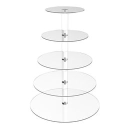 Cupcakeställ i Akrylplast Fem Våningar