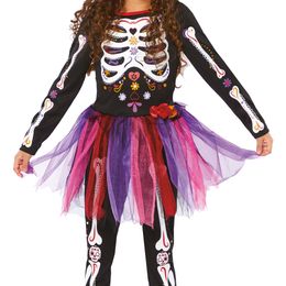 Diaesitys - Day of the Dead Mekko Lasten Naamiaisasu