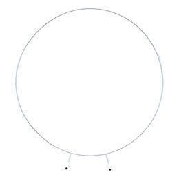 Lysbildefremvisning - Dekorationsstativ Hvid Rund