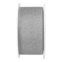 Dekorationsband Silver Glitter