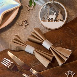 Bildspel - Dekorationsband Silver Glitter