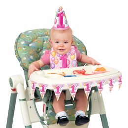 Bildspel - Dekorationskit för Barnstol 1 År Rosa