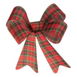 Dekorationsrosett Rutig Jul