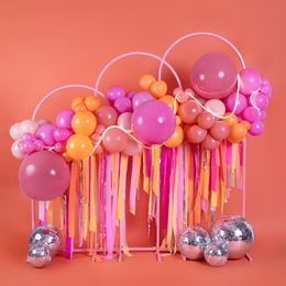 Bildspel - Dekorationsställning Båge Puderrosa