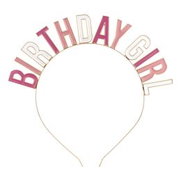 Diadem Birthday Girl i Metall