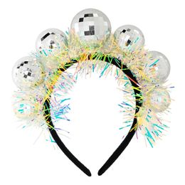 Diadem Discokulor med Glitter