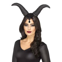 Diadem Den Onda Fen Svarta Horn