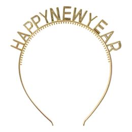 Diadem Happy New Year Guld