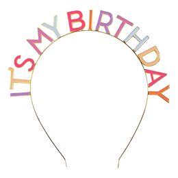 Diadem It's My Birthday Flerfärgad