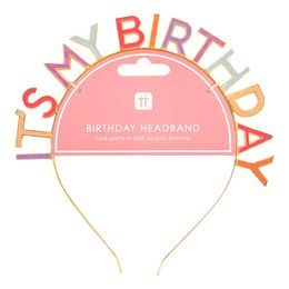 Bildspel - Diadem It's My Birthday Flerfärgad