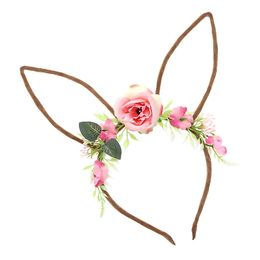 Bildspel - Diadem Kaninöron med Blommor