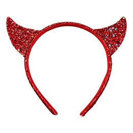 Diadem med Djävulshorn Glittrig