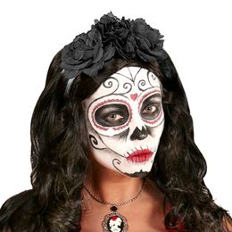 Bildspel - Diadem med Svarta Blommor