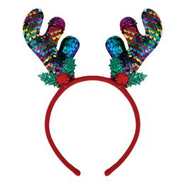 Hårbøjle Rensdyr med Pailletter