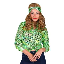 Disco Skjorta Dam Grön/Färgskimrande