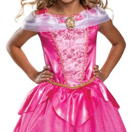 Lysbildefremvisning - Disney Aurora Kjole Deluxe Barn Karnevalskostyme