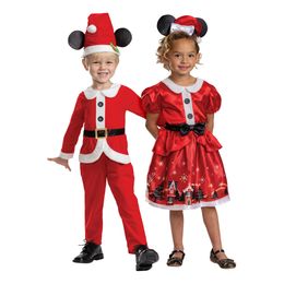 Bildspel - Disney Mimmi Pigg Julklänning Barn Maskeraddräkt