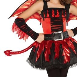 Bildspel - Djävul Klänning Barn Maskeraddräkt