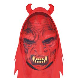 Bildspel - Djävul med Stort Huvud Barn Maskeraddräkt