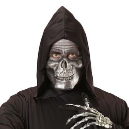 Dödskalle Halvmask Silver