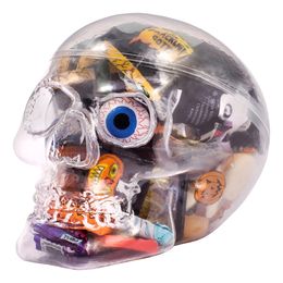 Lysbildefremvisning - Dødningehoved med Halloweenslik