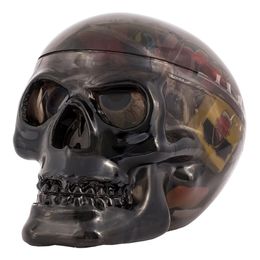 Lysbildefremvisning - Dødningehoved med Halloweenslik