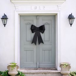 Lysbildefremvisning - Dørdekorasjon Sløyfe Svart DIY