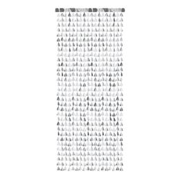 Dørdraperi Juletræer Sølv