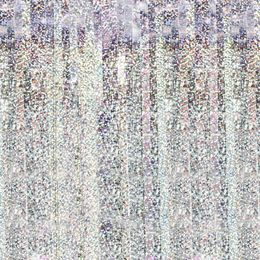 Dörrdraperi Silver Holografisk