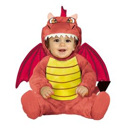 Drage Oransje Baby Kostyme