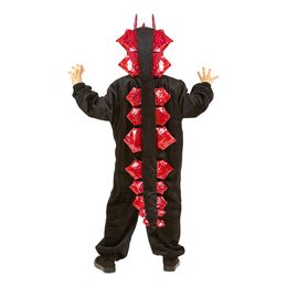 Lysbildefremvisning - Drage Sort Børnekostume