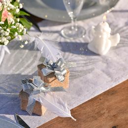 Bildspel - Dukningsrosetter Silver