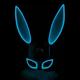 Lysbildefremvisning - EL Wire Kanin LED Maske