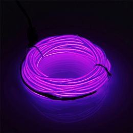 Bildspel - EL Wire LED-Slinga för Bilen