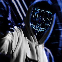 Lysbildefremvisning - El Wire Purge 2 LED Maske