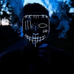 Lysbildefremvisning - El Wire Purge 2 LED Maske