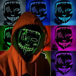 LED Masker - Lysende masker op til | Partykungen