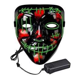 Lysbildefremvisning - El Wire Purge 2 LED Maske