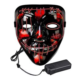 Lysbildefremvisning - El Wire Purge 2 LED Maske