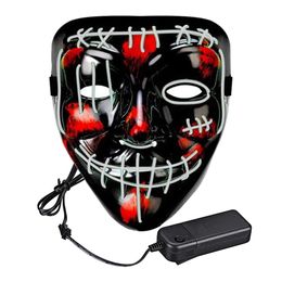 Lysbildefremvisning - El Wire Purge 2 LED Maske