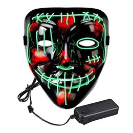 Lysbildefremvisning - El Wire Purge 2 LED Maske