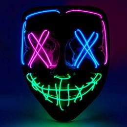 Lysbildefremvisning - El Wire Purge LED Maske