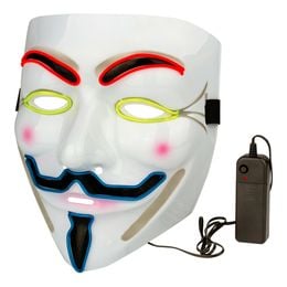 Lysbildefremvisning - EL Wire Vendetta LED Maske