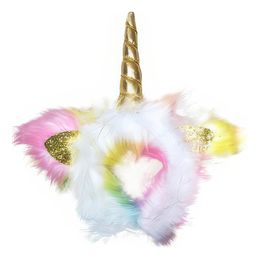 Enhjørning Diadem med Plys