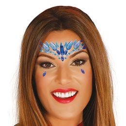 Face Jewels Blue Leah